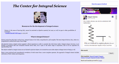 Desktop Screenshot of integralscience.org